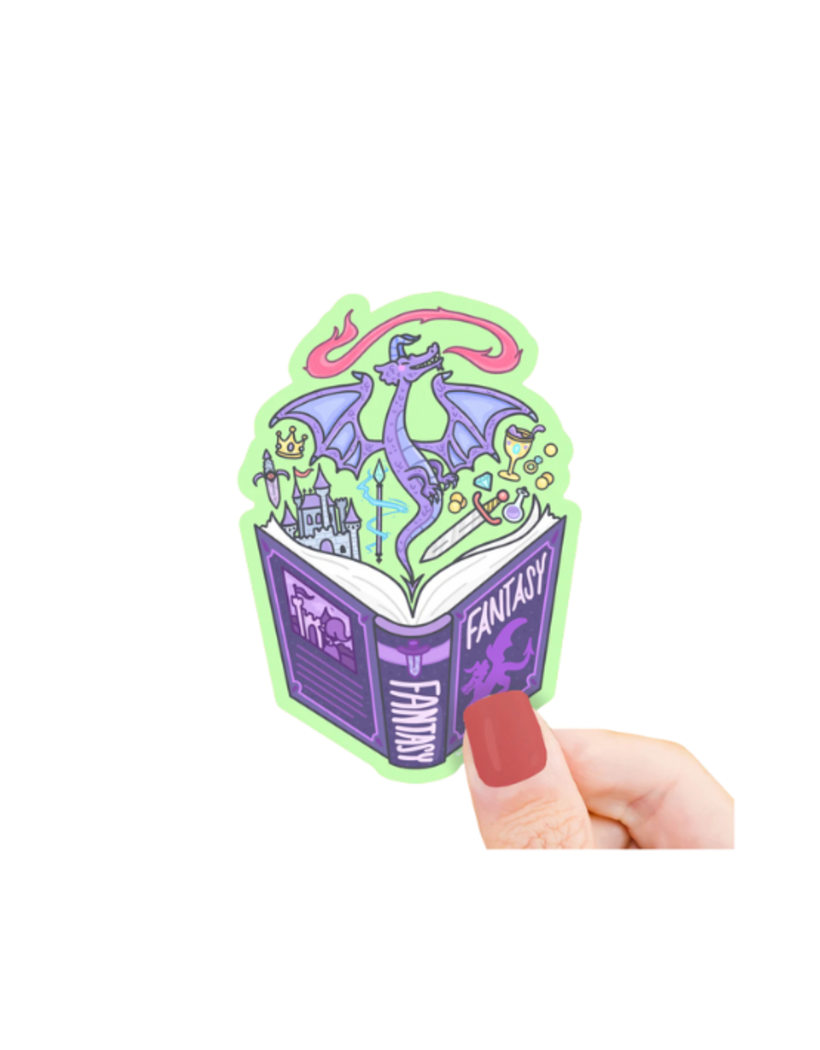 Turtle Soup Turtle's Soup - Fantasy Book Club Vinyl Sticker