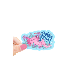Turtle Soup Relax A-lotl Vinyl Sticker