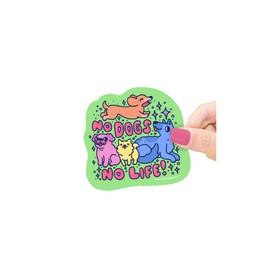 Turtle Soup No Dogs No Life Vinyl Sticker
