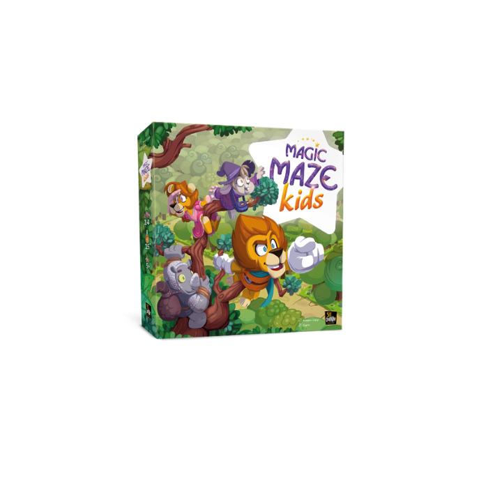 Magic Maze Kids XXL - Tappetone Da Gioco 70x70 Cm Per Il Gioco Da Tavolo, Sfida Per Bambini E Adulti Con Percorsi Intrecciati - 4