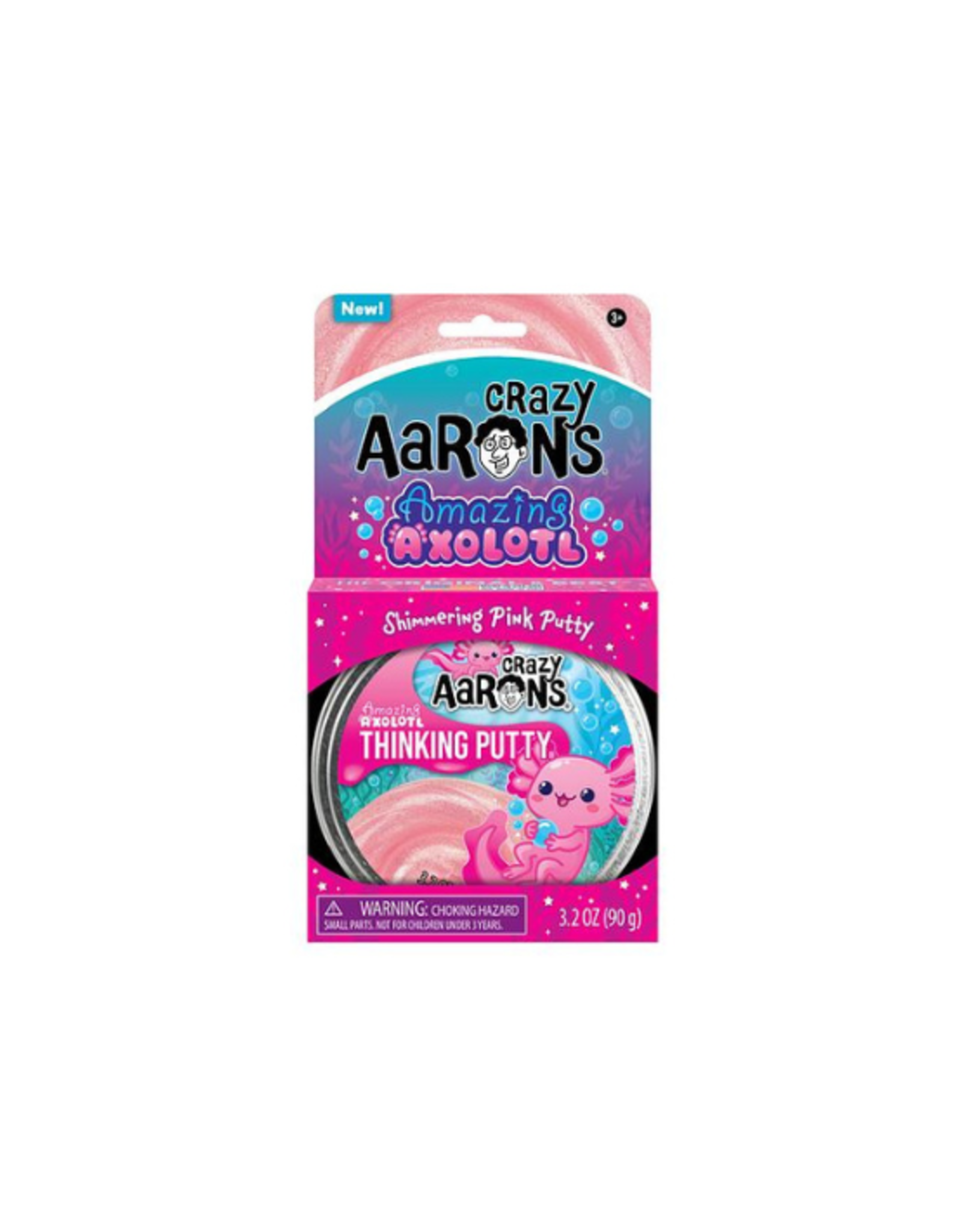 Crazy Aarons Crazy Aarons - 4" Amazing Axolotl! Thinking Putty