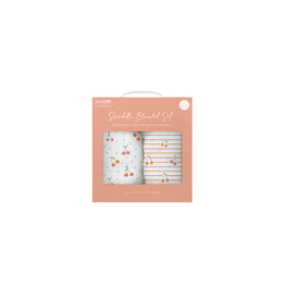 JuJuBe Swaddle Blanket Sets Cherry Cute by Doodle By Meg