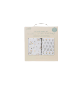 JuJuBe Swaddle Blanket Sets Bunny Hollow