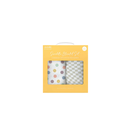 JuJuBe Swaddle Blanket Sets Happy Baby Vibes