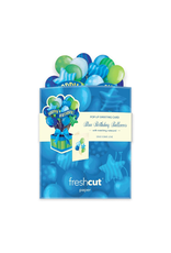Fresh Cut Paper Fresh Cut Paper - Mini Pop Up Blue Birthday Balloons