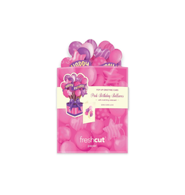 Fresh Cut Paper Mini Pop Up Pink Birthday Balloons