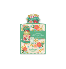 Fresh Cut Paper Mini Pop Up Bloom Birthday Cake