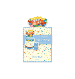 Fresh Cut Paper Mini Pop Up Confetti Birthday Cake