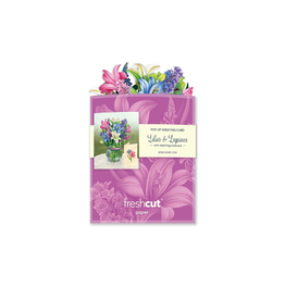 Fresh Cut Paper Mini Pop Up Lillies & Lupines
