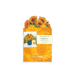 Fresh Cut Paper Mini Pop Up Sunflower