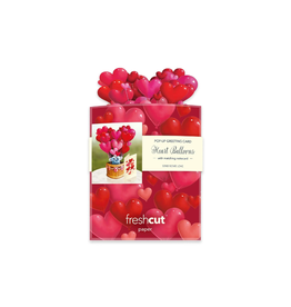 Fresh Cut Paper Mini Pop Up Heart Ballons