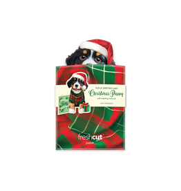 Fresh Cut Paper Mini Pop Up Christmas Puppy