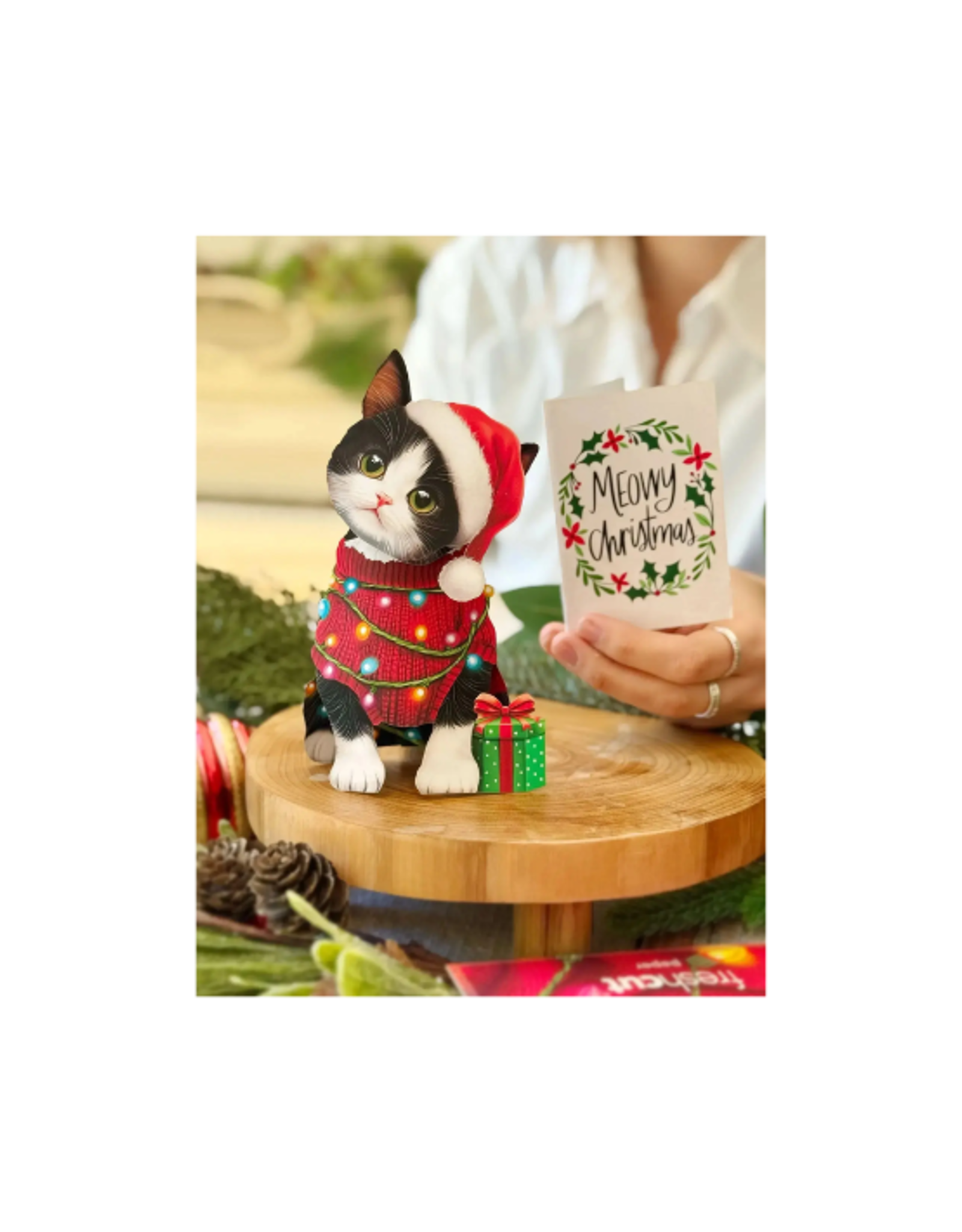 Fresh Cut Paper Fresh Cut Paper - Mini Pop Up Christmas Kitten