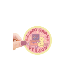 Turtle Soup Video Game Person Vinyl Sticker