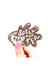 Turtle Soup Turtle's Soup - Spill the Tea Vinyl Sticker
