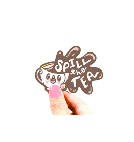 Turtle Soup Spill the Tea Vinyl Sticker