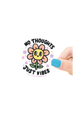 Turtle Soup Turtle's Soup - No Thoughts Just Vibes Vinyl Sticker