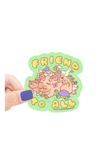 Turtle Soup Turtle's Soup - Friend To All Vinyl Sticker