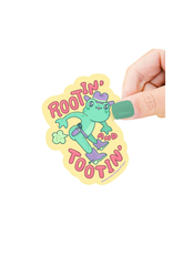 Turtle Soup Turtle's Soup - Rootin and Tootin Fartin’ Frog Vinyl Sticker