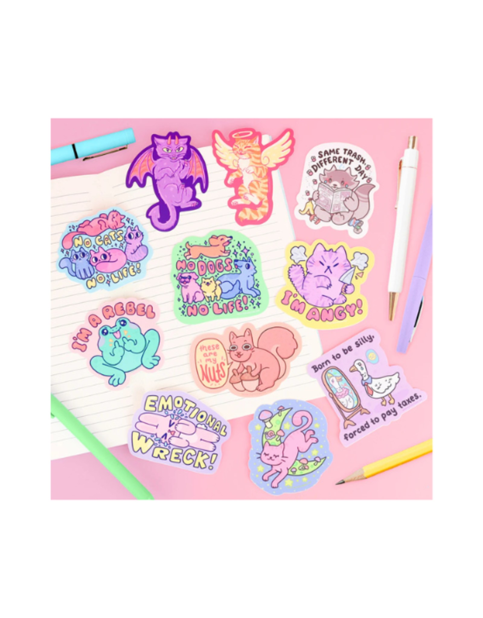 Turtle Soup Turtle's Soup - Emotional Wreck Bunny Vinyl Sticker