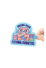 Turtle Soup Turtle's Soup - Crying Over Fictional Characters Bookish Vinyl Sticker