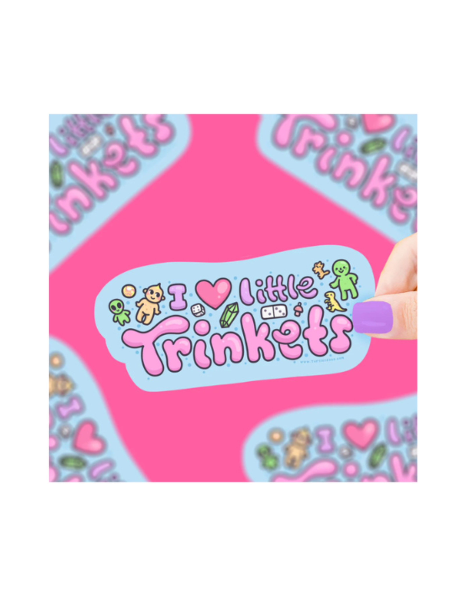 Turtle Soup Turtle's Soup - I Heart Little Trinkets Vinyl Sticker