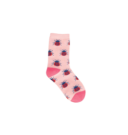 Socksmith Ladybug Love Pink 2-4yrs