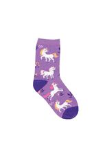 Socksmith Socksmith - Unicorn Flowers Purple 2-4yrs