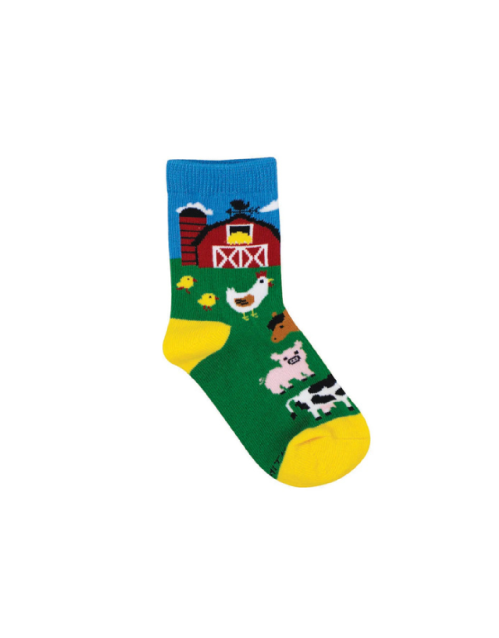 Socksmith Socksmith - Barnyard Friends Green 2-4yrs