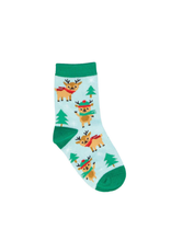Socksmith Socksmith - Reindeer Games Blue 4-7yrs