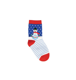 Socksmith Festive Snowman Blue 2-4yrs