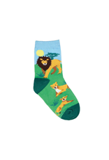 Socksmith Socksmith - Lounging Lions Blue 2-4yrs