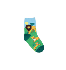 Socksmith Lounging Lions Blue 2-4yrs