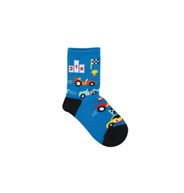 Socksmith Off to the Races Blue 4-7yrs
