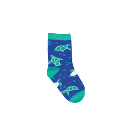 Socksmith Bubbly Turtles Blue 2-4yrs