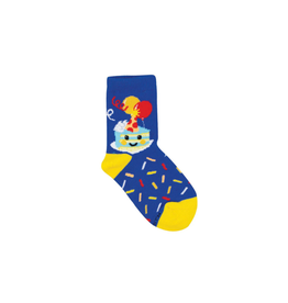 Socksmith Happy Birthday Buddy Blue 2-4yrs