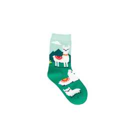 Socksmith Yo Llama Mint 2-4yrs