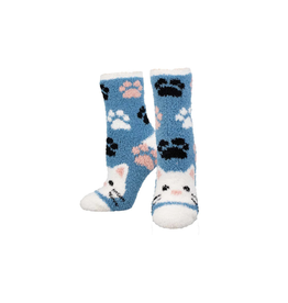 Socksmith Soft Kitty Blue S/M