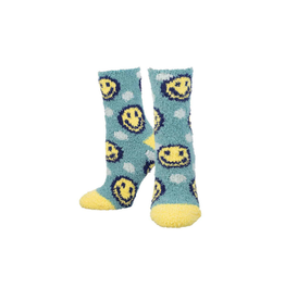 Socksmith Happy Face Blue S/M