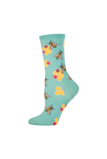 Socksmith Socksmith - Busy Bees Seafoam S/M