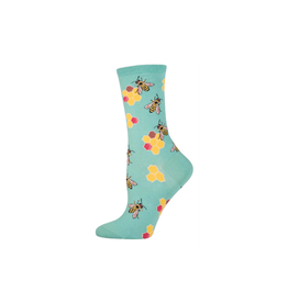 Socksmith Busy Bees Seafoam S/M