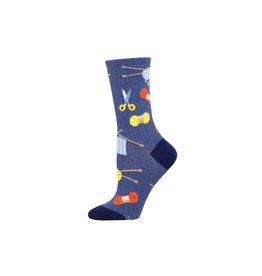 Socksmith Sew Knit Blue Heather S/M