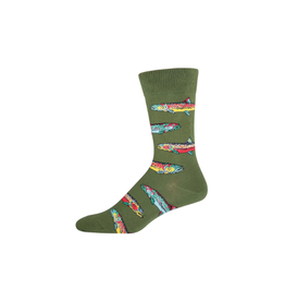 Socksmith Trout Parrot Green L/XL