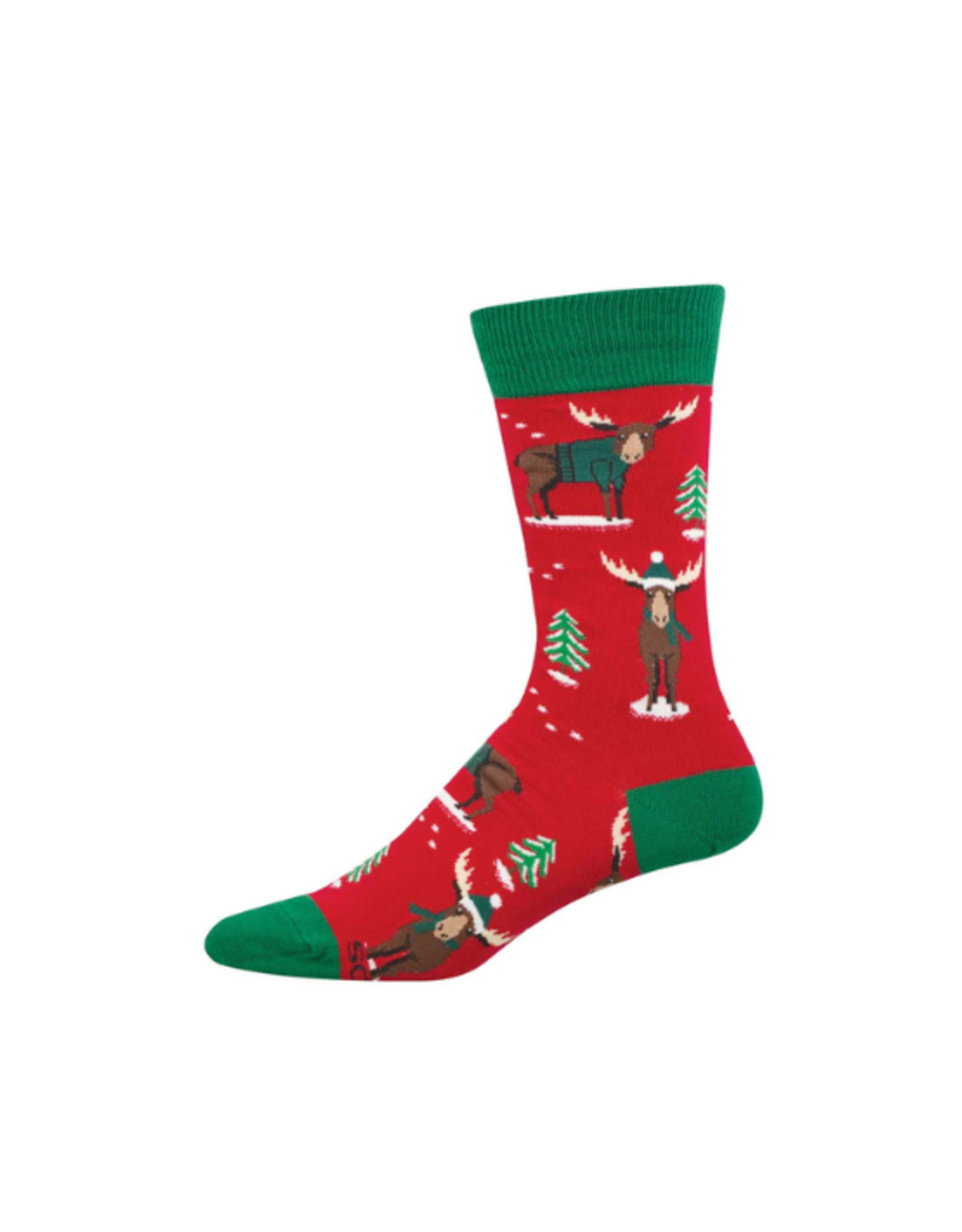 Socksmith Socksmith - Christmoose Red L/XL