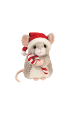 Douglas Douglas - Merrie Mouse with Santa Hat & Candy Cane