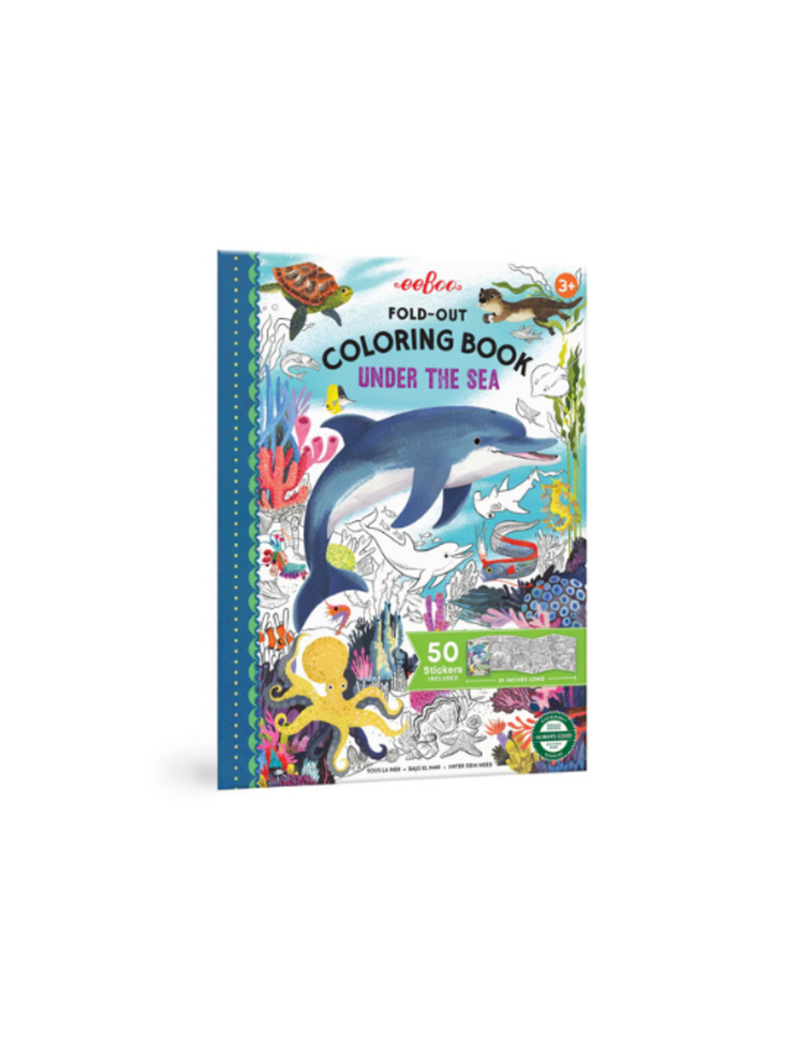 eeBoo eeBoo - Under the Sea Fold-Out Coloring Book