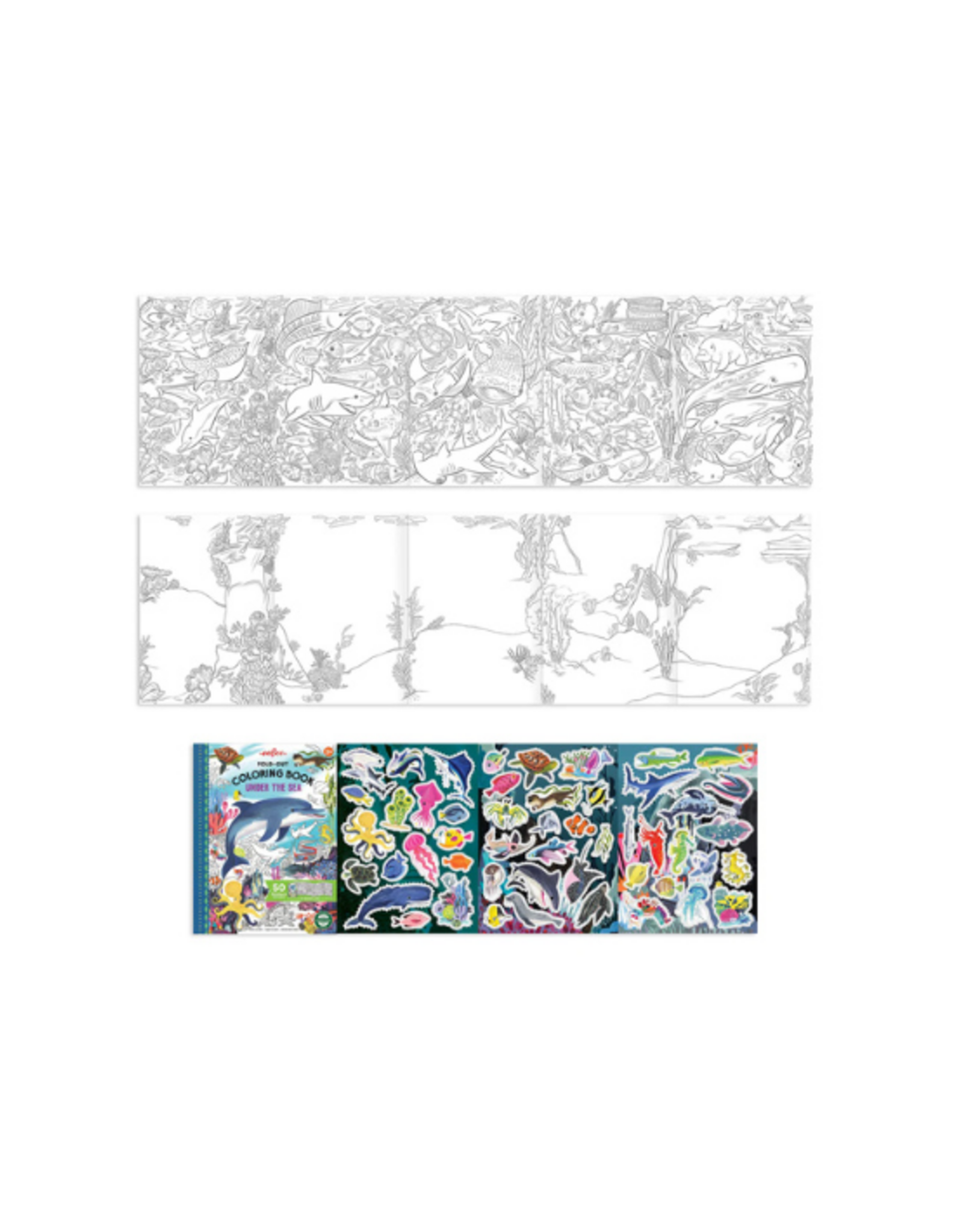 eeBoo eeBoo - Under the Sea Fold-Out Coloring Book