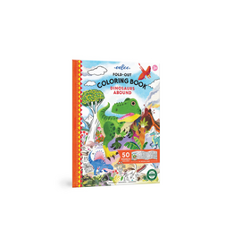 eeBoo Fold-Out Coloring Book Dinosaurs Abound
