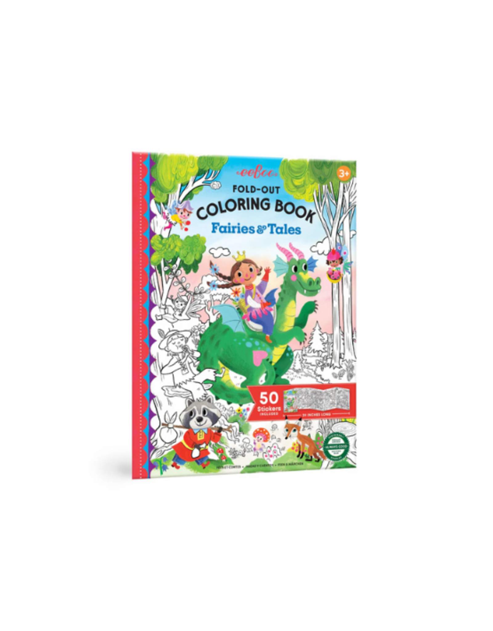 eeBoo eeBoo - Fold-Out Coloring Book - Fairies and Tales