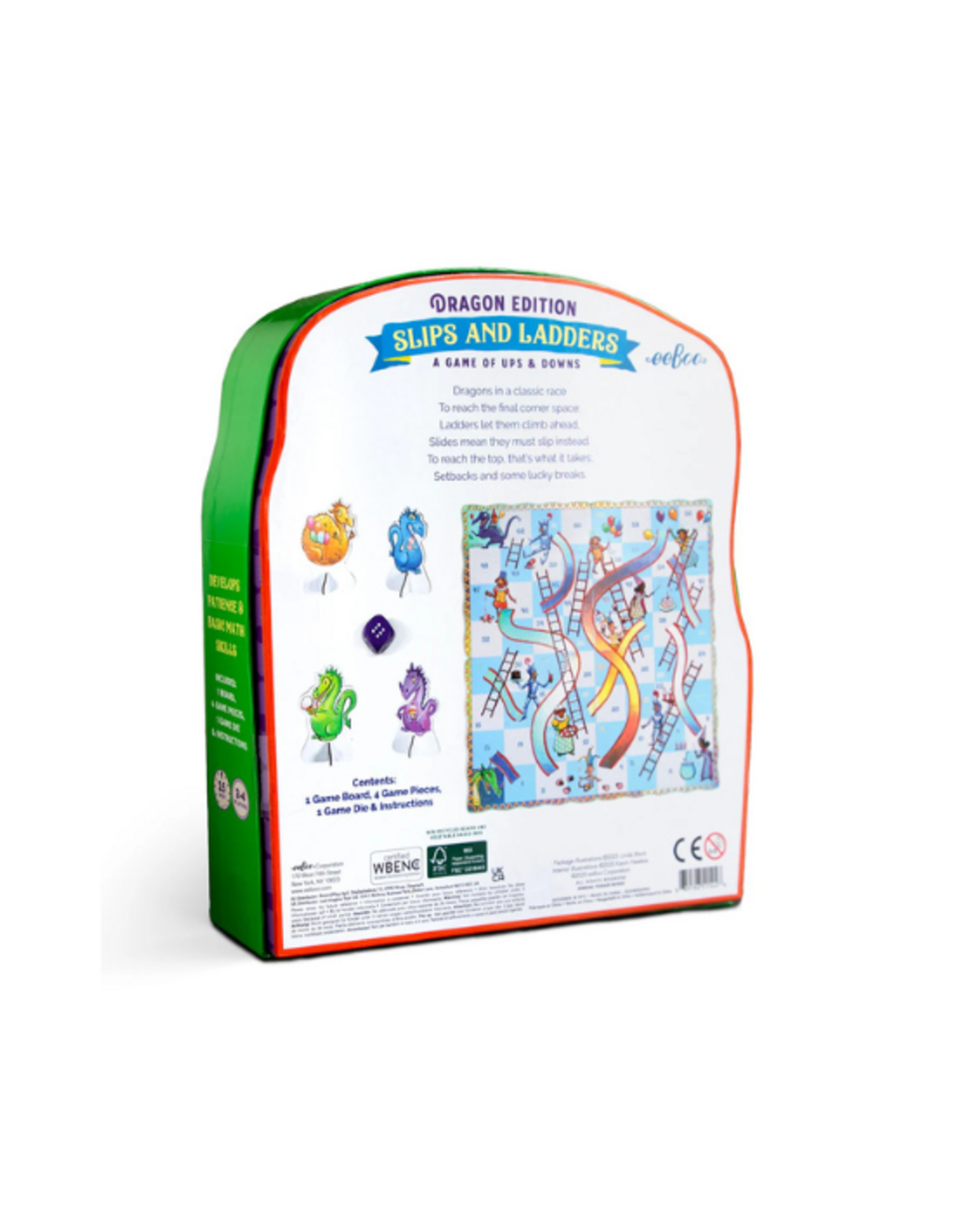 eeBoo eeBoo - Slips & Ladders Dragon Shaped Game